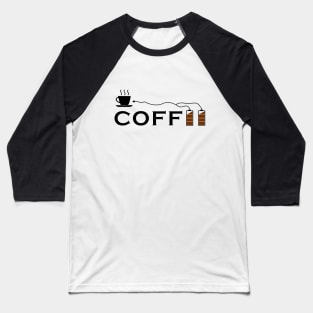 RECHARGED BY CAFFEINE Baseball T-Shirt